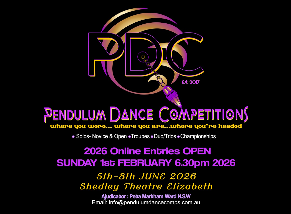 pendulum dance comps 2026 adelaide